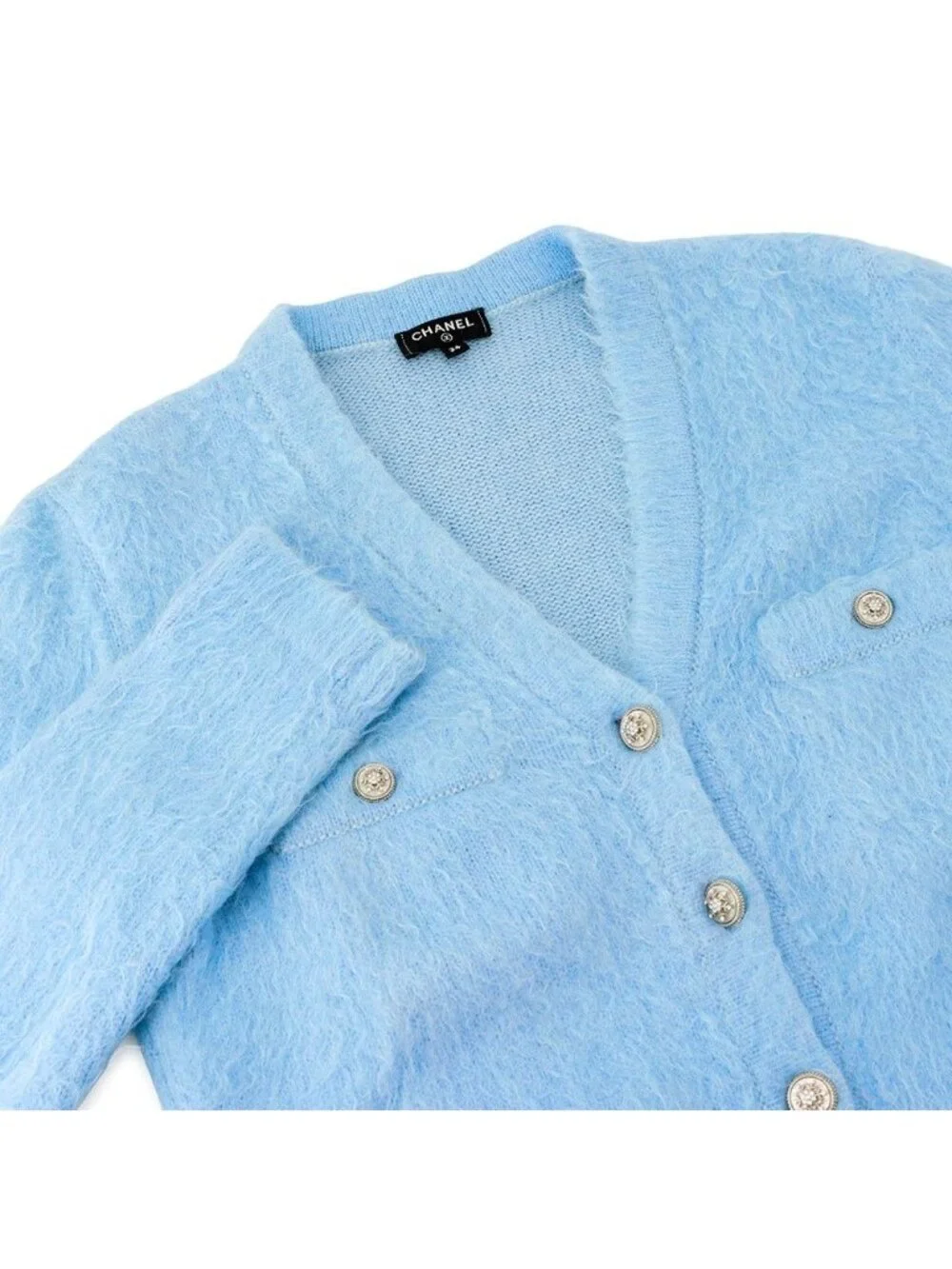 Chanel Cardigan Snowflake Button Cashmere Knit